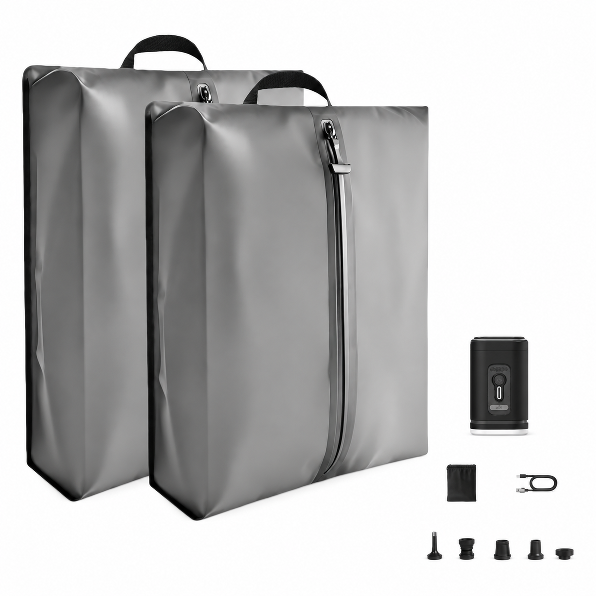 旅行用圧縮バッグ｜単品・電動ポンプ付きセット