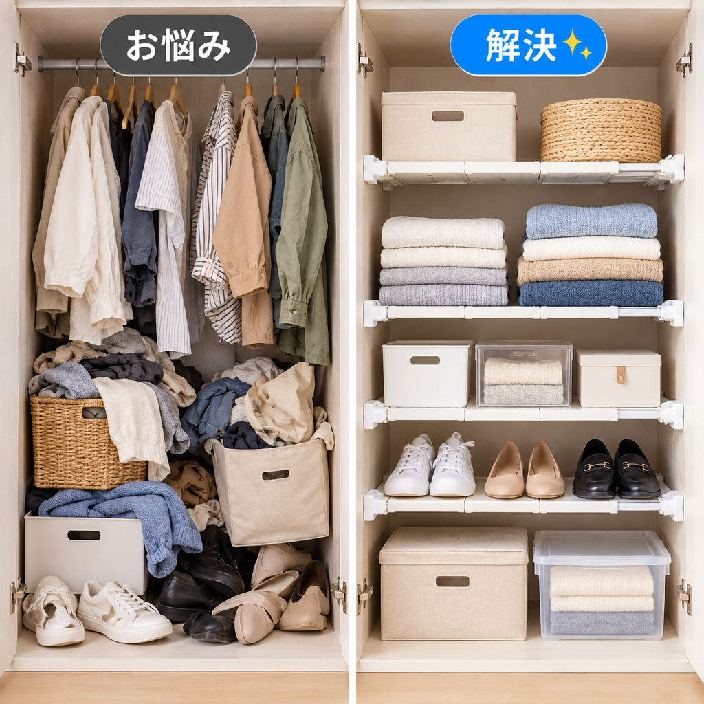 SlideShelf™｜伸縮式つっぱり収納棚
